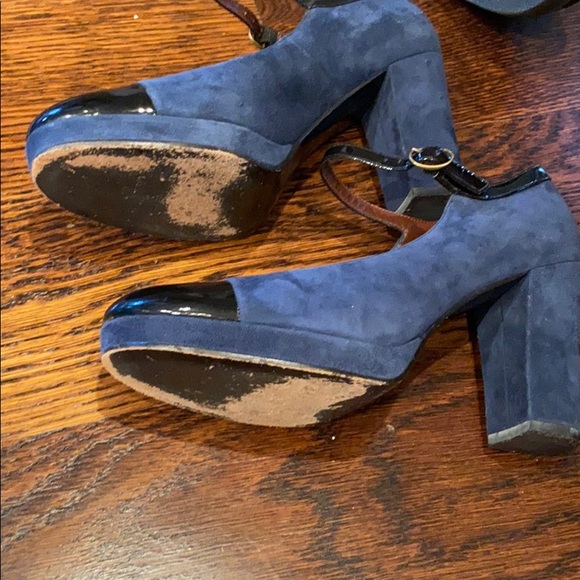 Marc Jacobs Mary Jane pumps 37.5 fits a 7 suede - Picture 4 of 4